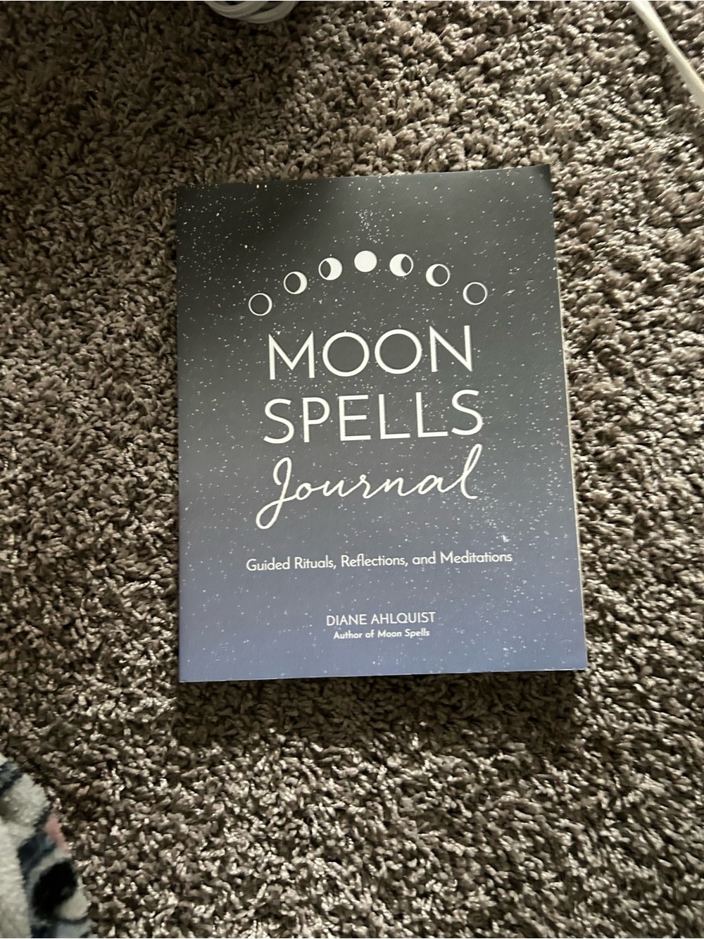 Moon Spells Journal by Diane Ahlquist - Black and White Moon Phase Cover
